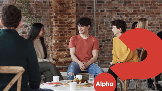 A group of young people having a conversation about Alpha