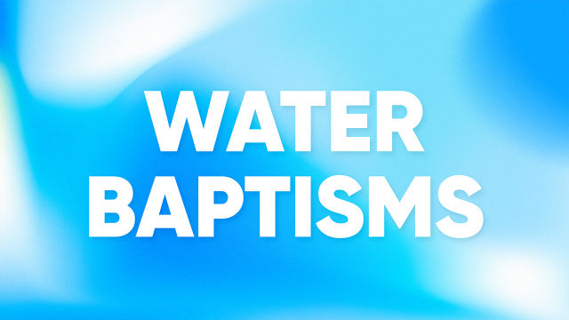 Water Baptisms